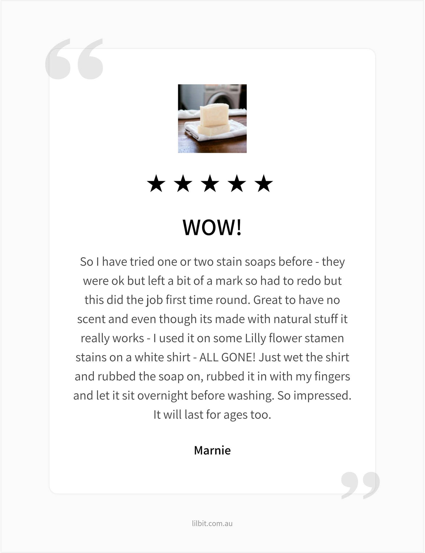 Unscented Stain Remover Laundry Soap